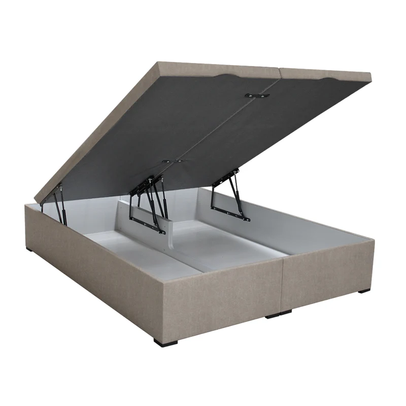 Sommier coffre Alcove Lattes passives - Taupe