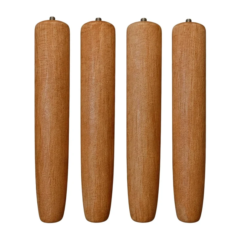 Gambe in legno per rete letto confezione 4 pezzi