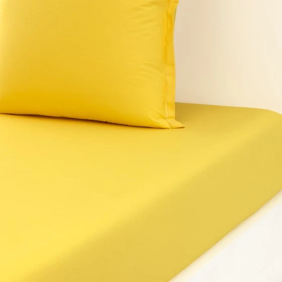 Drap housse Percale Soleil
