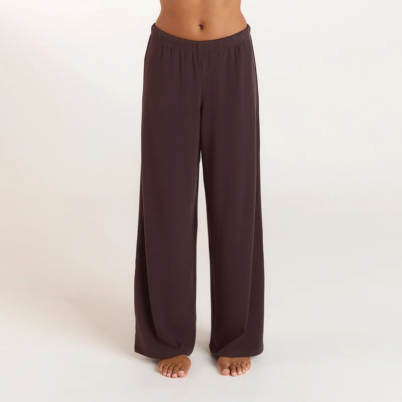 Pantalon de Pyjama Côtelé - Chocolat Noir