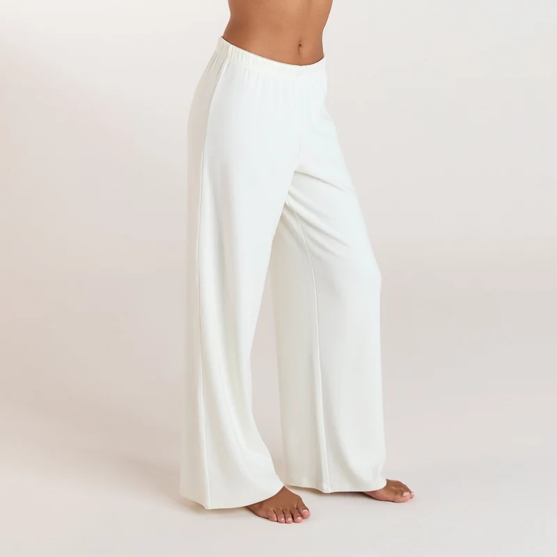Pantalon de Pyjama Côtelé - Crème