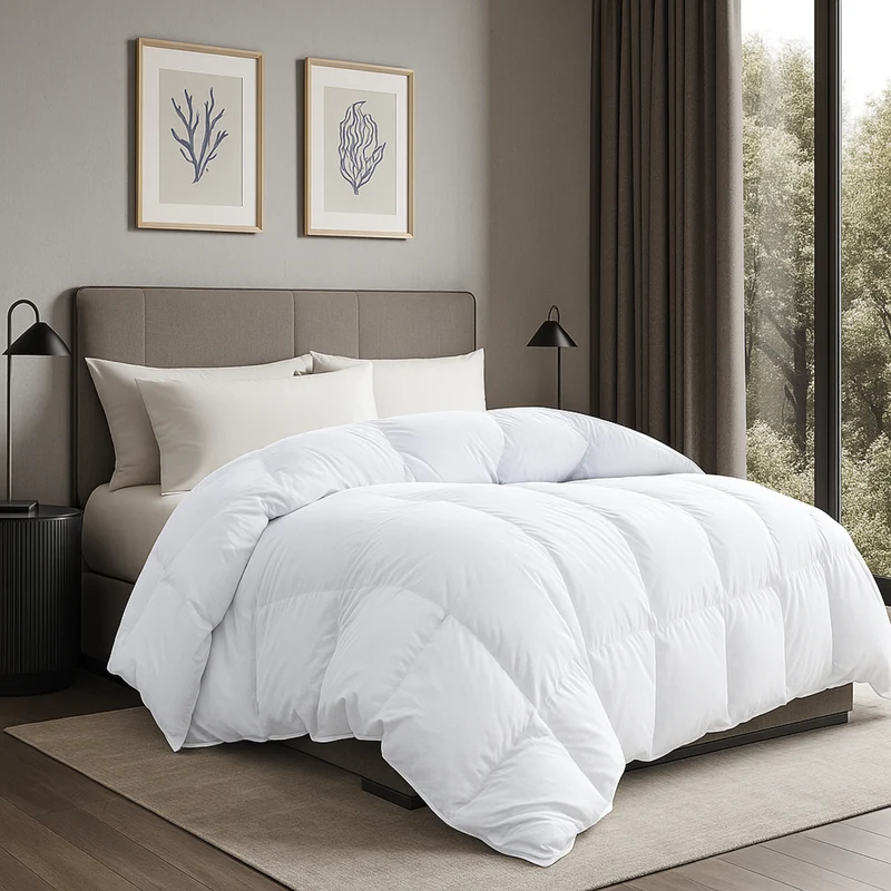 Couette 100% plumes très chaude, qualité 500 g/m² - Collection Luxe Plume
