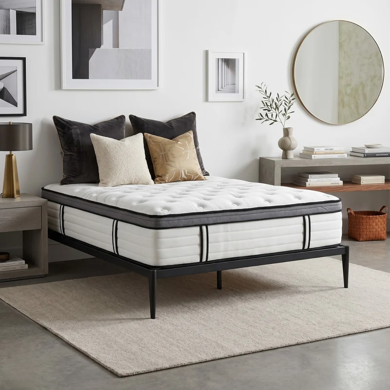 Ensemble sommier industriel et matelas grand confort hybride - Collection Factory
