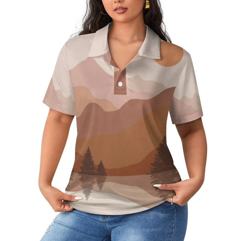 Polo Femme Personnalisé Anti-UV Soie Glacée UPF 50+