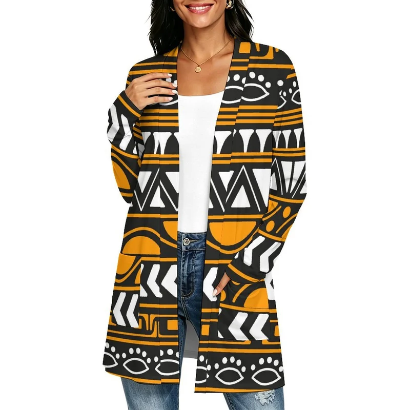 Gilet Léger Femme à Manches Longues et Poches Personnalisable