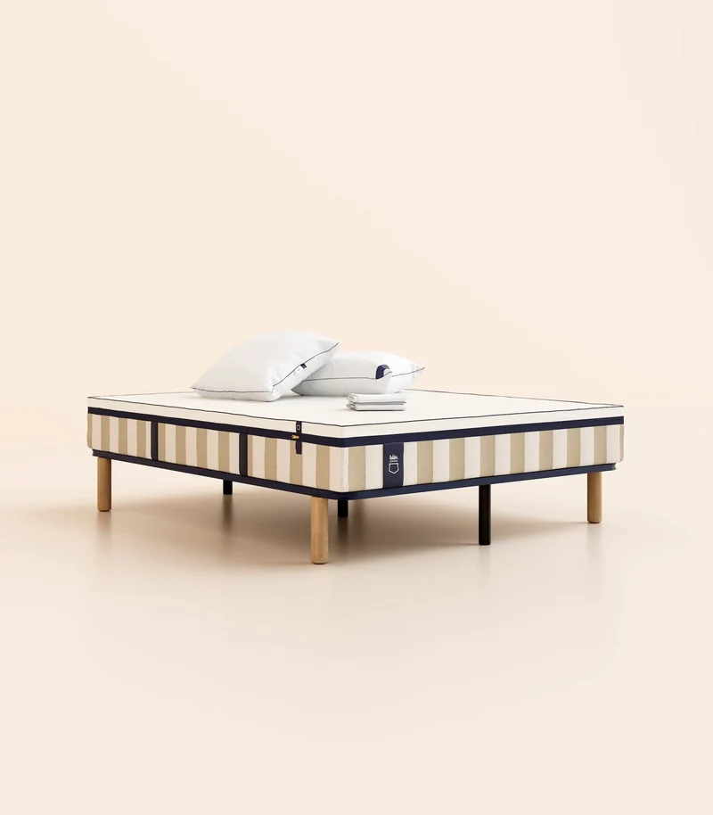 Pack lit 2 places Hybride Plus 140 x 190 cm Bibloc