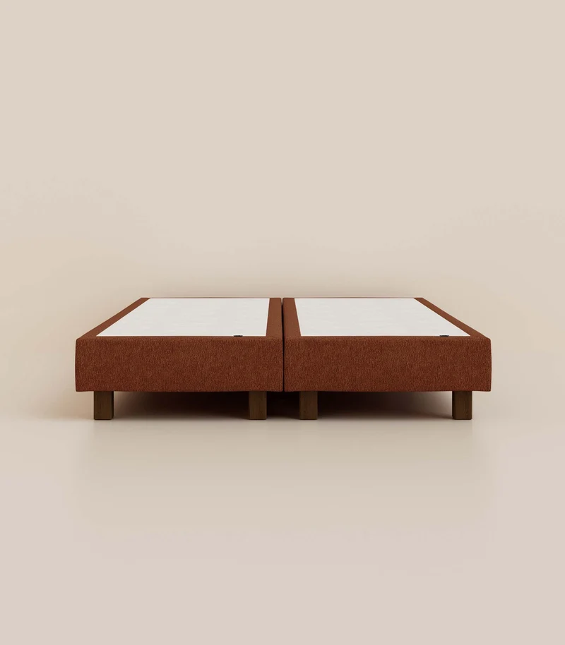 Sommier Boxspring - Acajou velouté