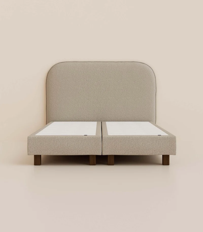 Lit boxspring - Greige velouté