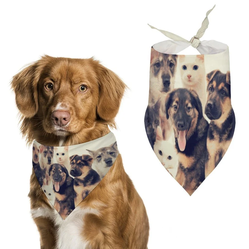 Bandana Personnalisé pour Chien et Chat en Tissu Respirant