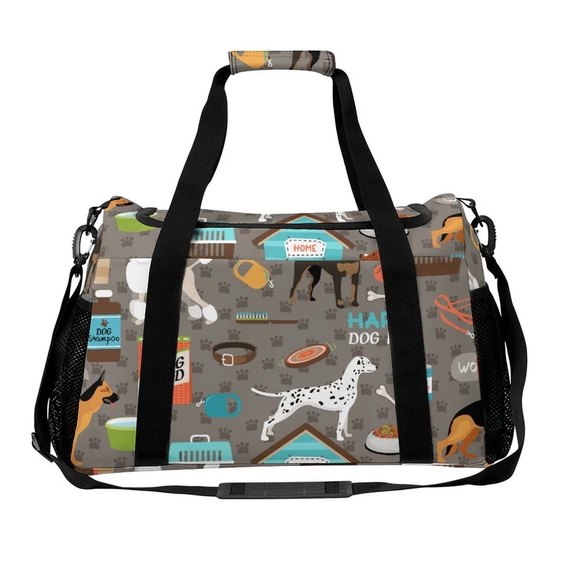 Sac de Voyage Personnalisé en Sergé Technique avec Bandoulière Amovible