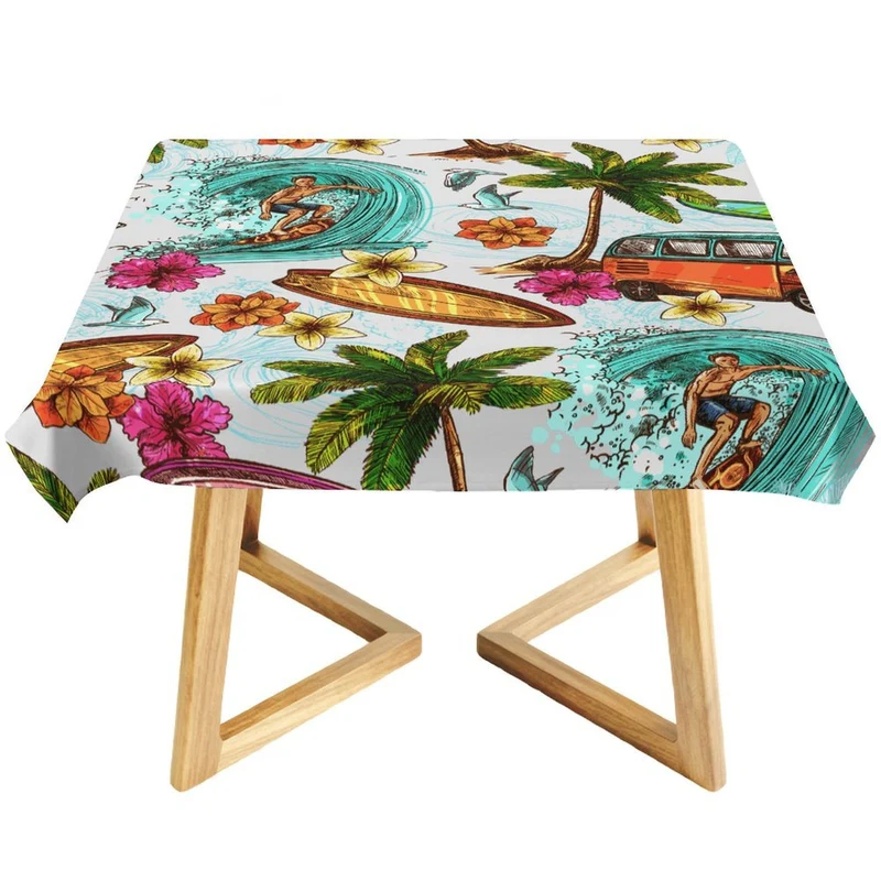 Nappe Carrée Personnalisée | Tissu Oxford Imperméable & Anti-Taches