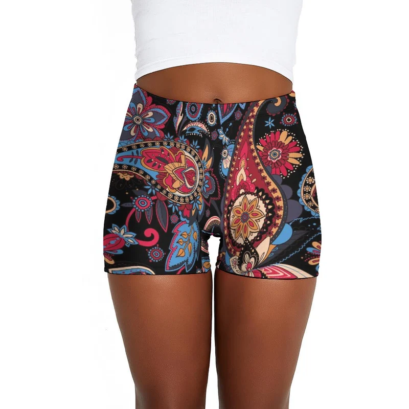 Short Yoga Taille Haute Personnalisé Femme - Gainant & Opaque (Max 60 car.)