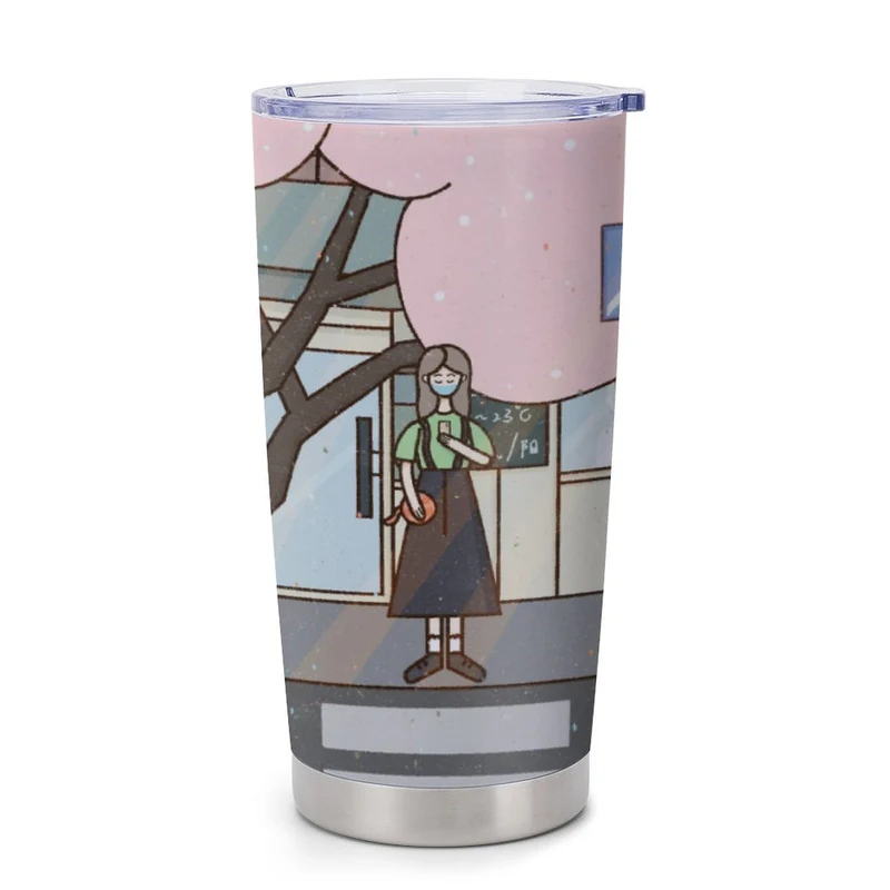 Mug Voyage Voiture Personnalisé 600ml | Tasse Auto Anti-Fuite