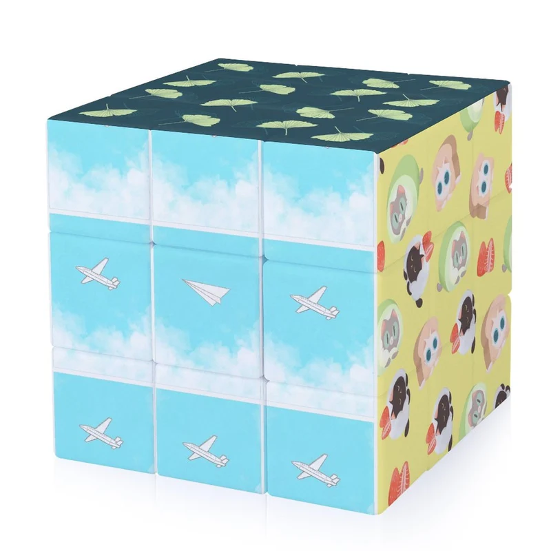 Rubik's Cube Photo Personnalisé 3×3 Impression UV ABS | Casse-Tête