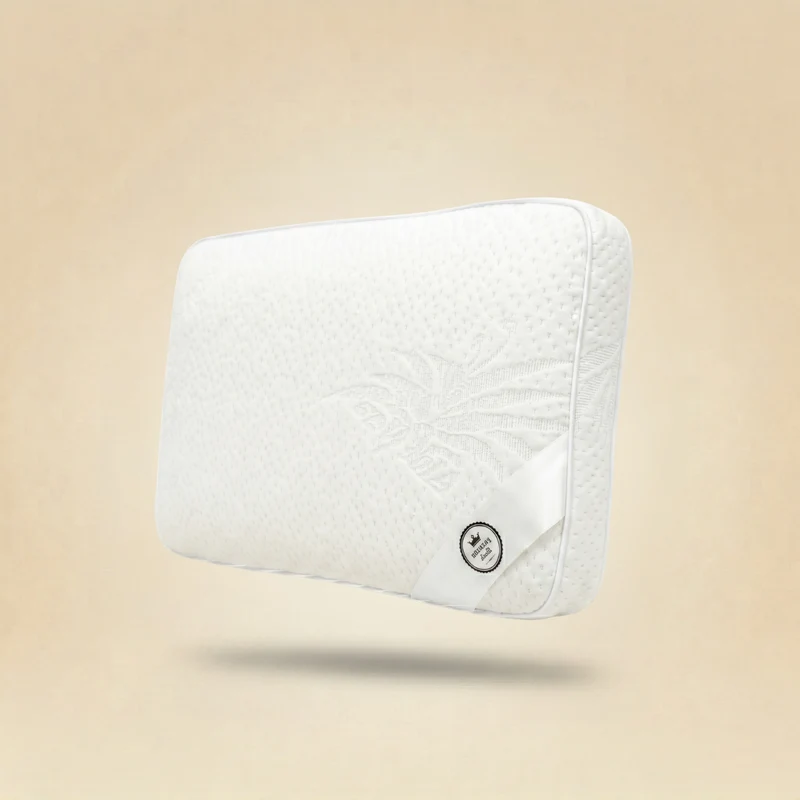 Oreiller mémoire de forme, microperforé, déhoussable - Collection Fantasia Blanc