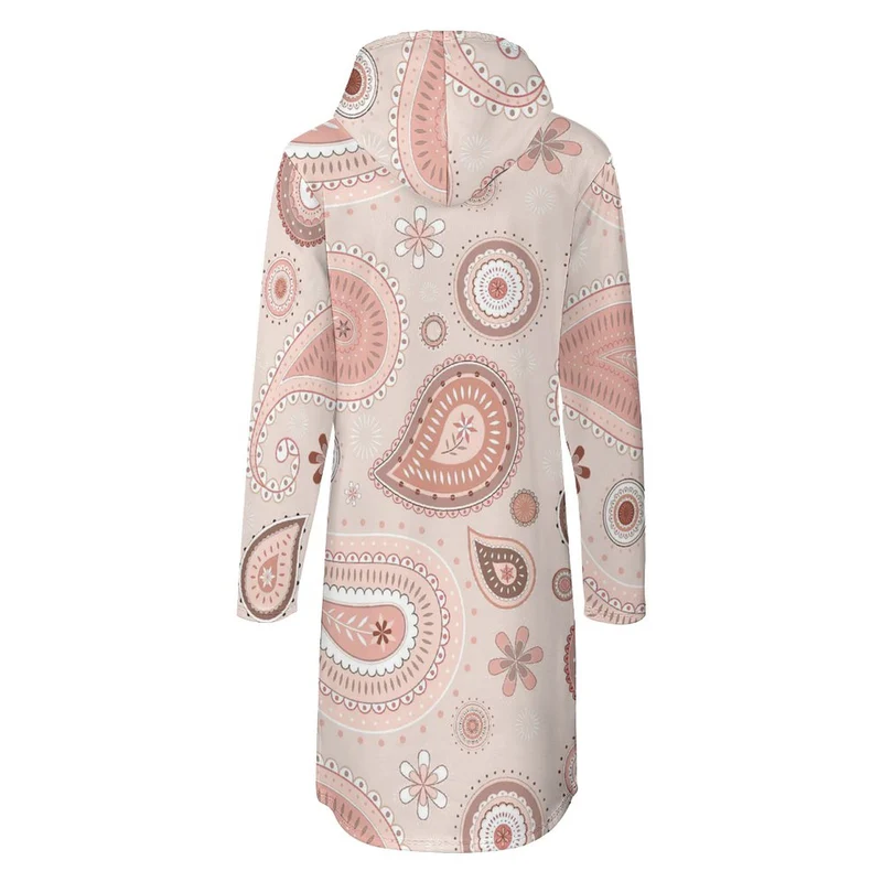 Robe Sweat à Capuche Femme : Hoodie Long avec Poche Kangourou