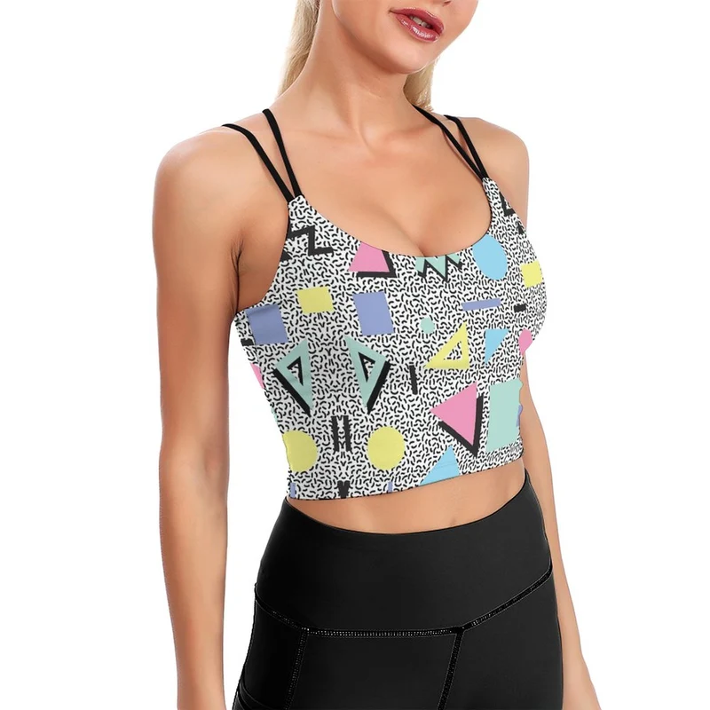 Débardeur Yoga Court avec Brassière : Crop Top Sport Rembourré