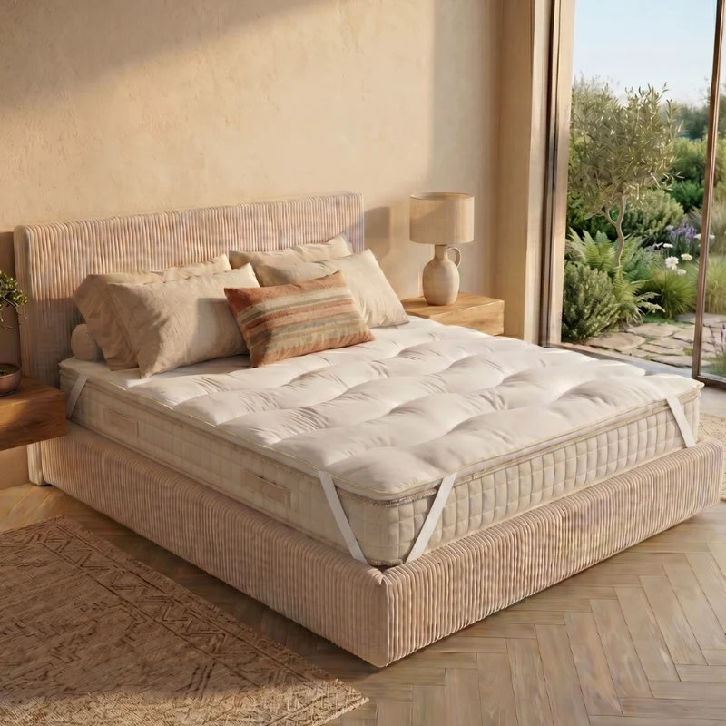 Surmatelas Nuage : microfibre et protège matelas