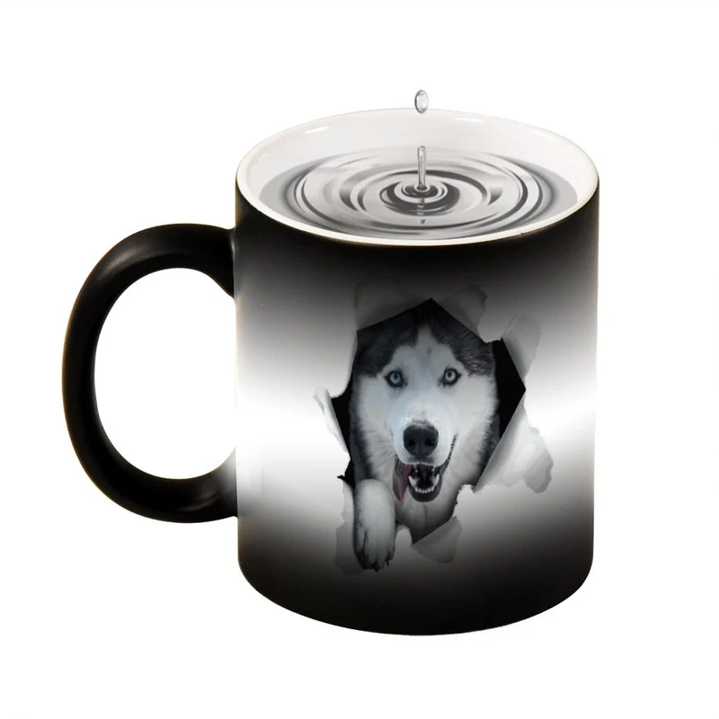 Mug Magique Personnalisé | Tasse Changeant de Couleur (Noir à Photo)