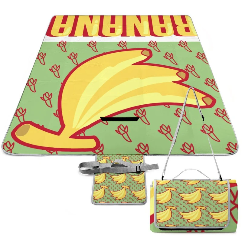 Nappe Pique-Nique Pliable Personnalisée | Velours Doux & Fond Étanche