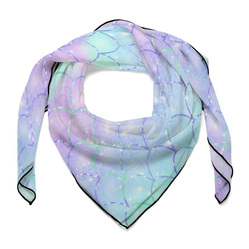 Foulard Carré Satiné Personnalisé | 68cm Accessoire Cheveux & Sac