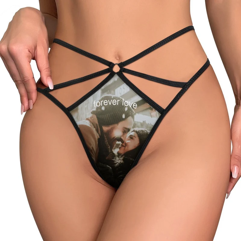 String Personnalisé en Tulle | Lingerie Transparente & Sexy | Cadeau Couple
