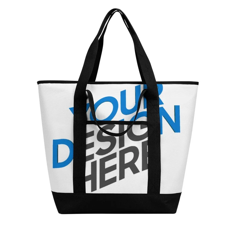 Sac de courses isotherme grande capacité XB0601064 personnalisée avec prénom motif texte (conception multi-images)