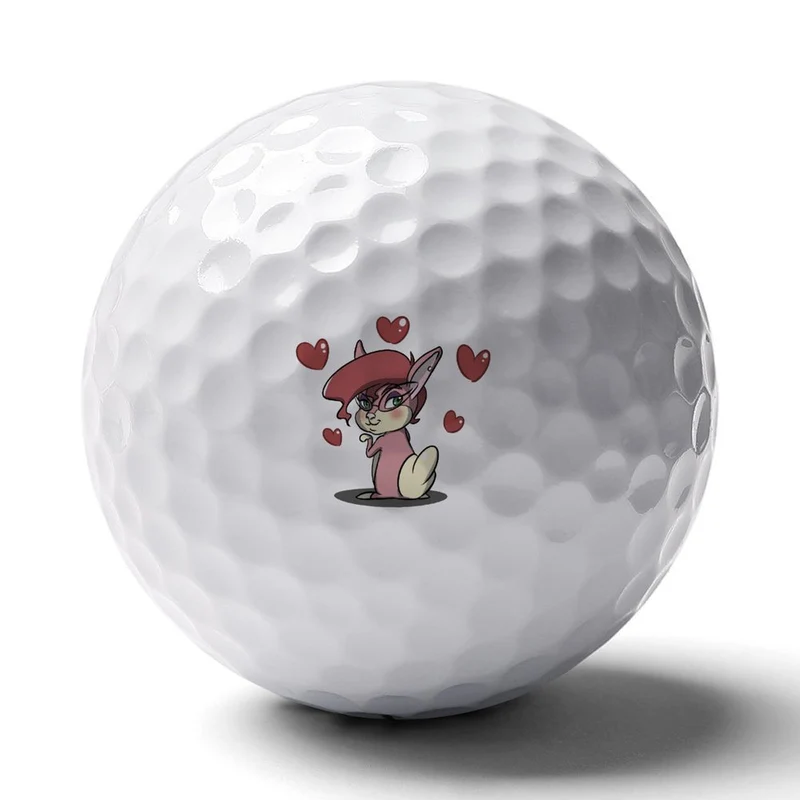 Balle de Golf Personnalisée Double Face | Caoutchouc Pro | Cadeau Golfeur