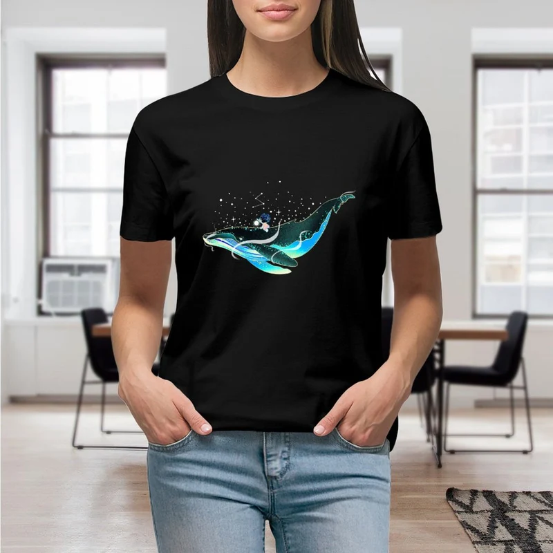 T-Shirt Femme Personnalisé HD | 100% Coton 150g | Impression Directe
