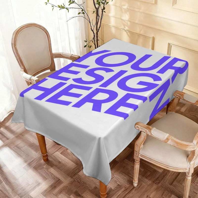 Nappe rectangulaire Oxford JJ05191113 personnalisée avec prénom motif texte