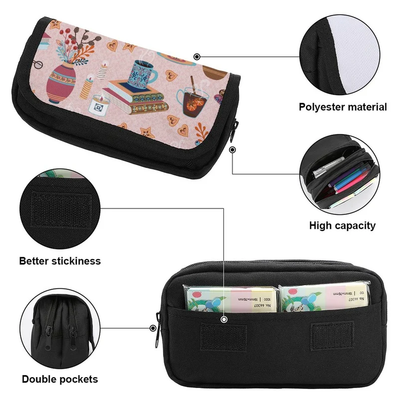 Trousse Scolaire Grande Capacité Personnalisée | Double Compartiment