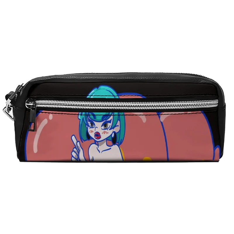 Trousse Cuir Litchi Personnalisée | Double Compartiment Luxe