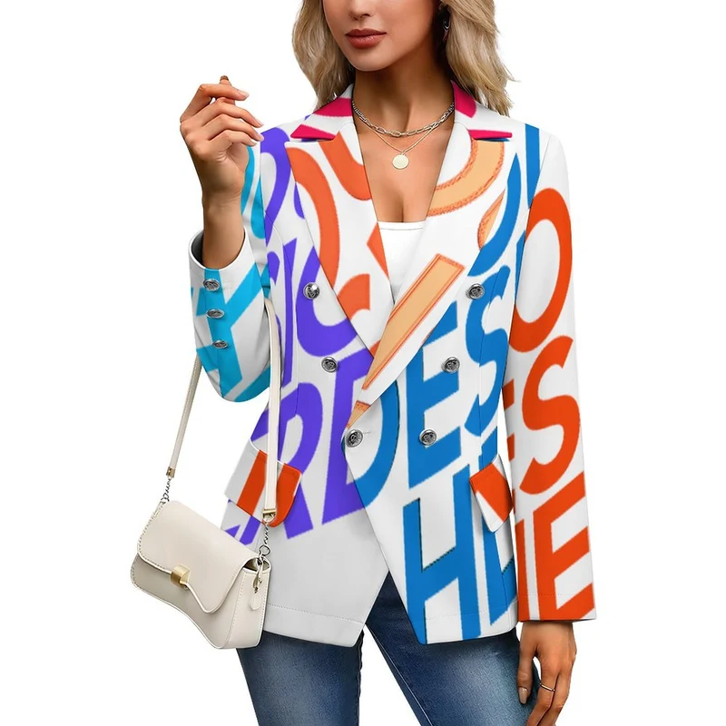 Haut de survêtement décontracté pour femme Z33W personnalisée avec prénom motif texte (conception multi-images)