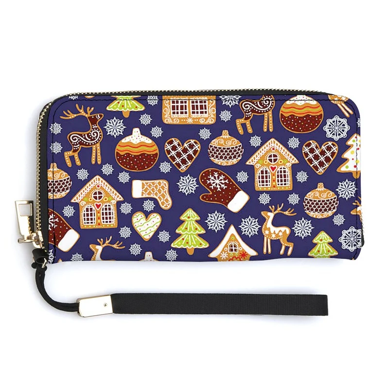 Portefeuille Clutch Personnalisé | Cuir PU Zip-Around Grande Capacité