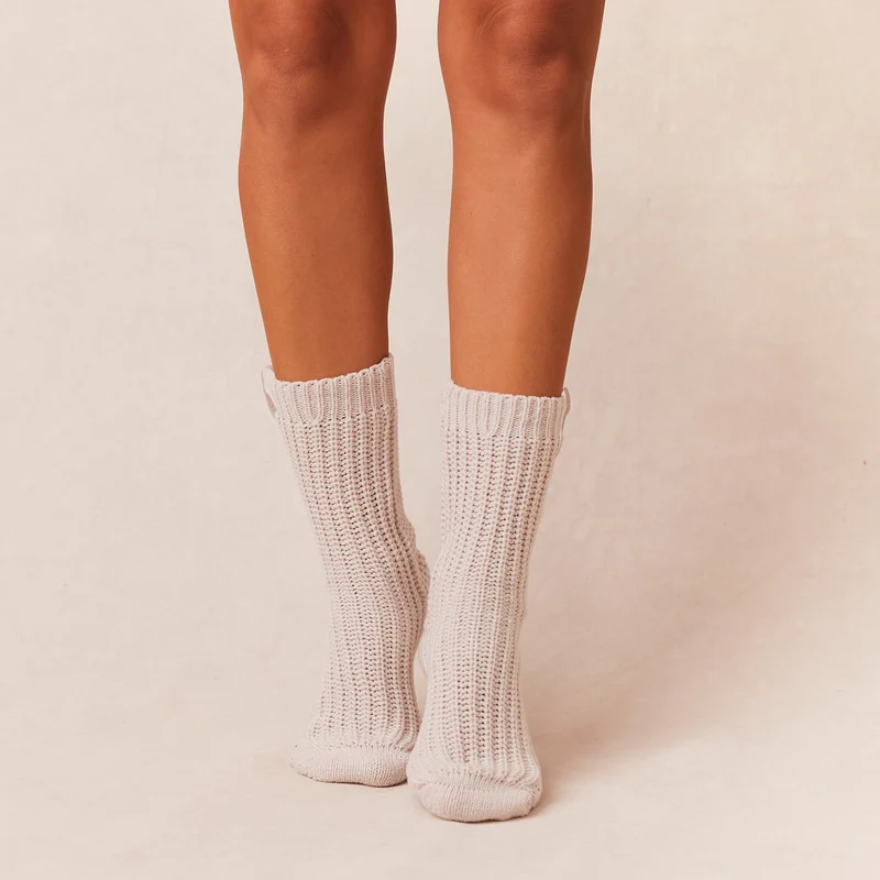Snooze Chaussettes Tricotées - Créme