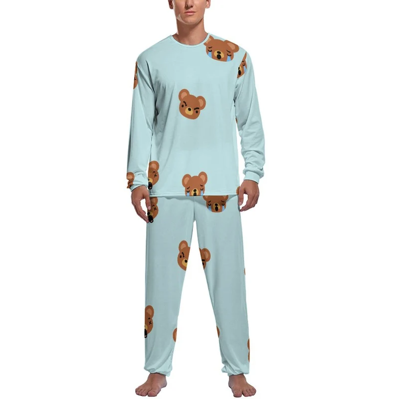 Pyjama Homme Personnalisé | Ensemble Moderne en Tissu Soyeux