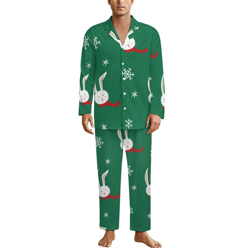Pyjama Homme Personnalisé | Ensemble Boutonné avec Photo