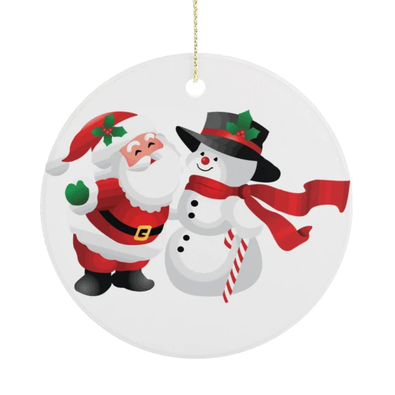 Ornement de Noël en Céramique Personnalisé | Boule avec Photo