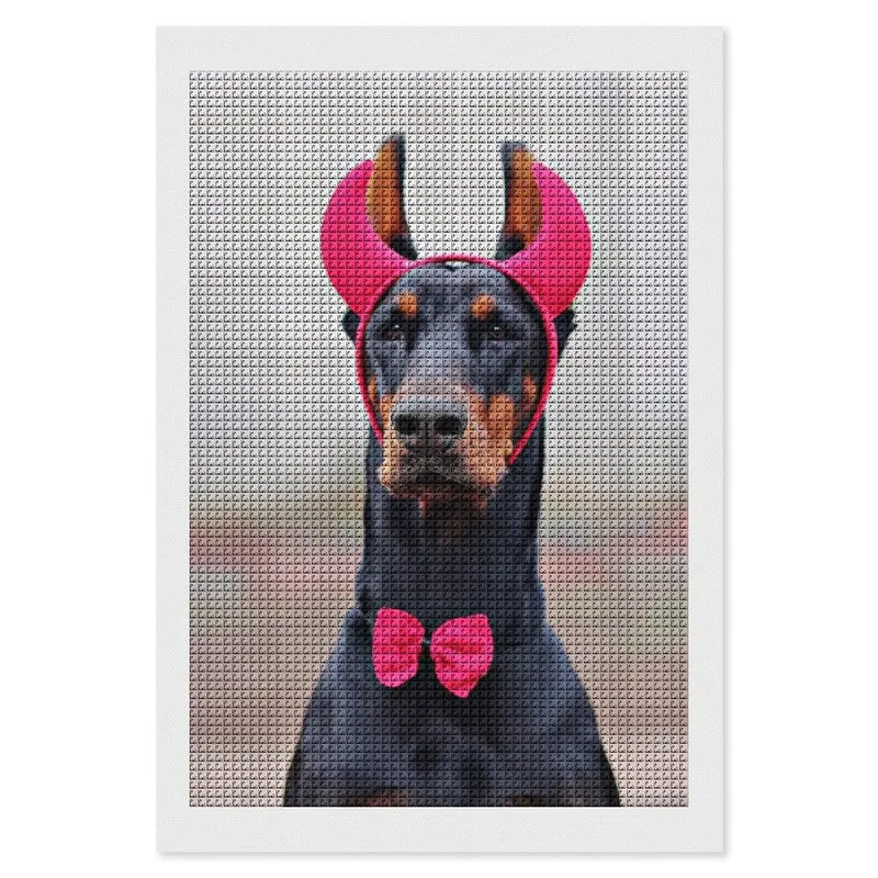 Votre Portrait en Mosaïque Diamant | Kit Complet Carré