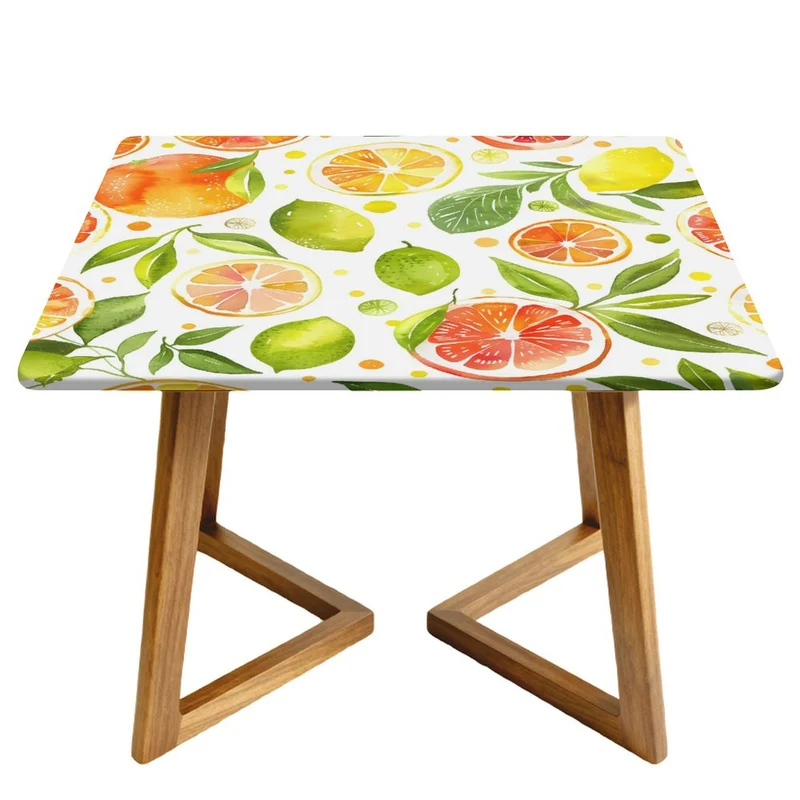Housse de Table Carrée Personnalisée | Nappe Ajustée & Durable