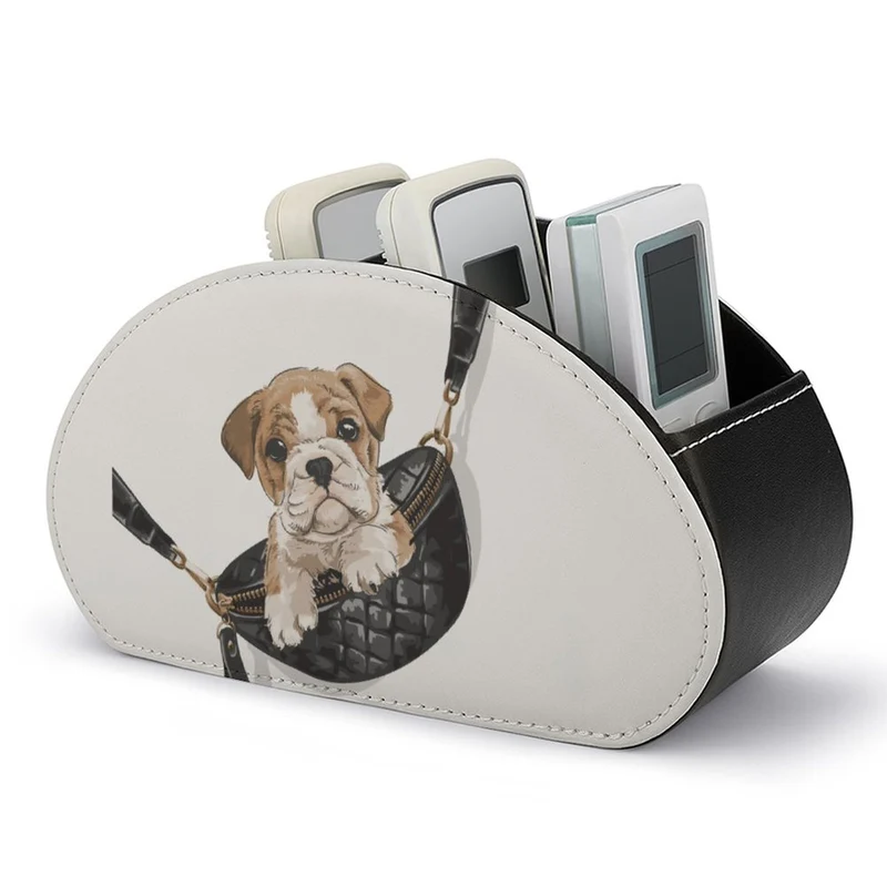 Organisateur de Télécommande Personnalisé | Rangement Cuir Chic