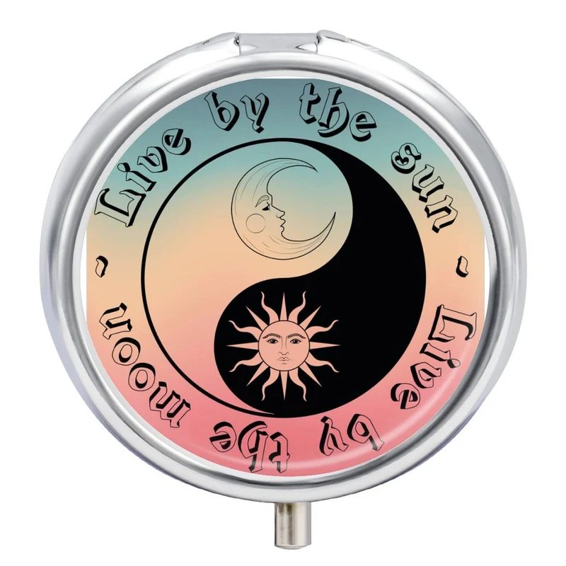 Pilulier Rond Personnalisé avec Photo | Boîte à Pilules Design