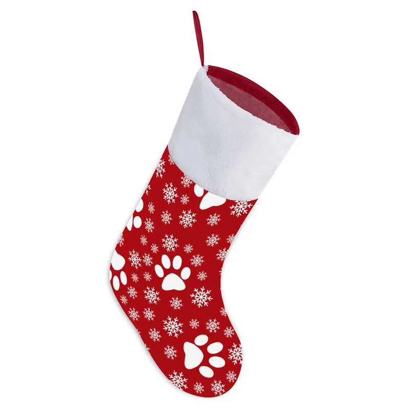 Chaussette de Noël Rouge Personnalisée | Avec Photo ou Prénom