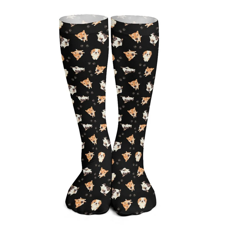 Bas Personnalisés avec Photo | Chaussettes Hautes Style Tendance