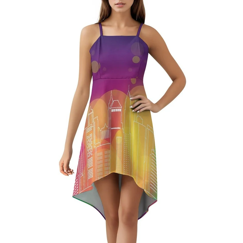 Robe Asymétrique Personnalisable Femme | Style Fluide & Confort