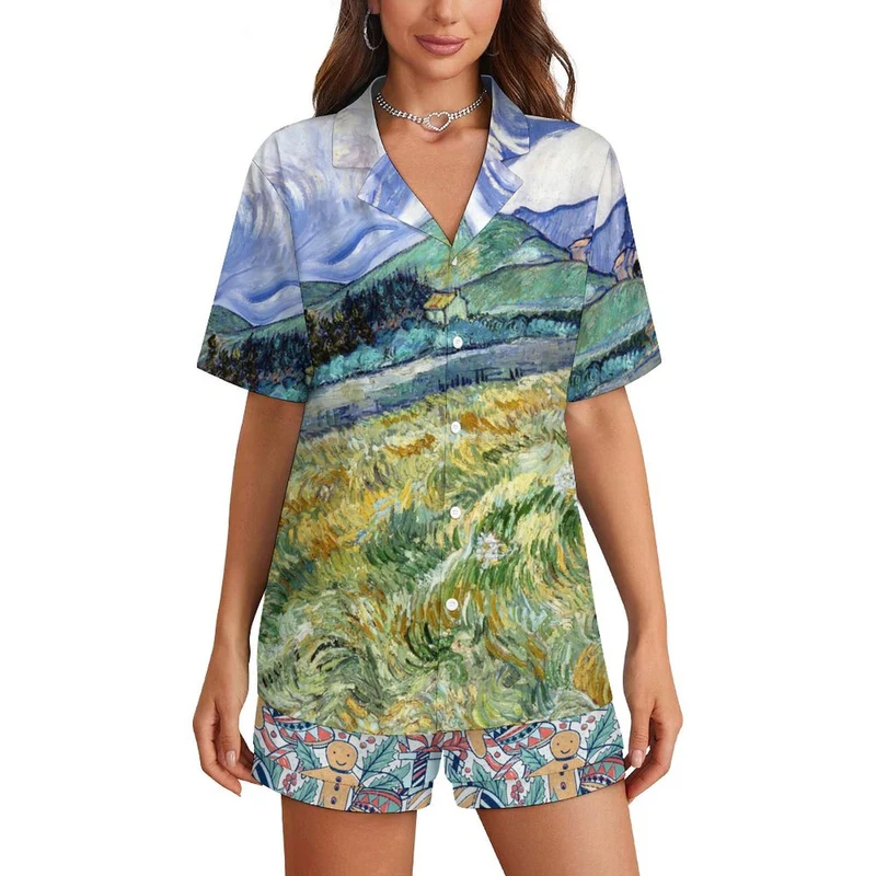 Pyjama Court Femme Personnalisé | Cadeau Photo Unique & Confort