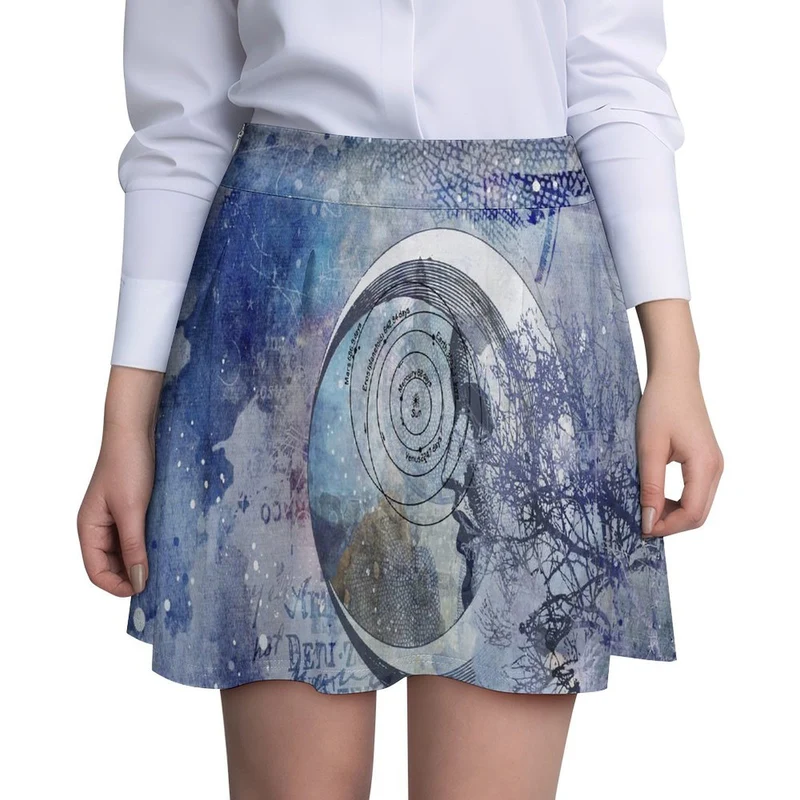 Jupe Courte Personnalisée Taille Haute | Cadeau Photo Femme