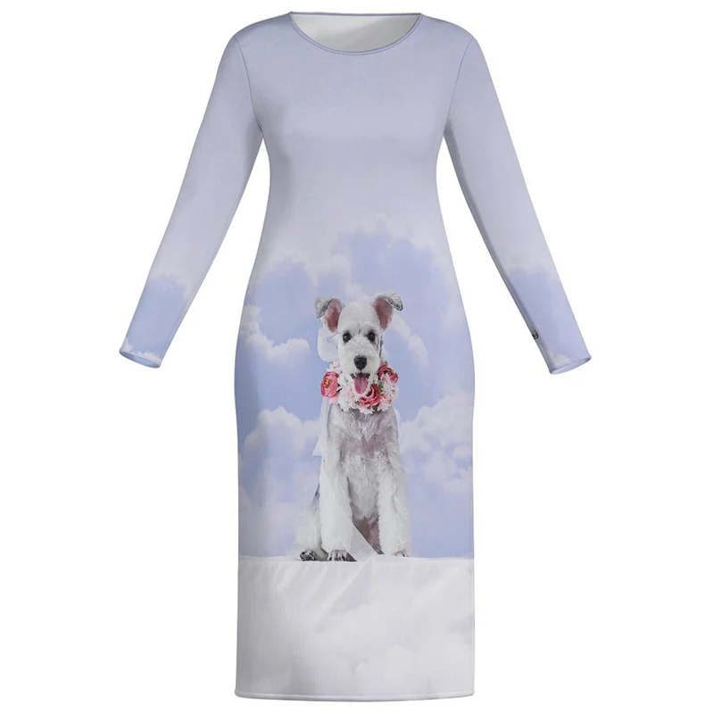 Robe Manches Longues Personnalisée | Fibre de Lait & Coupe Affinante