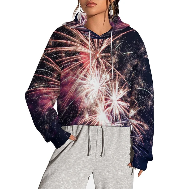Sweat à Capuche Court Femme Personnalisable | Cadeau Photo Unique