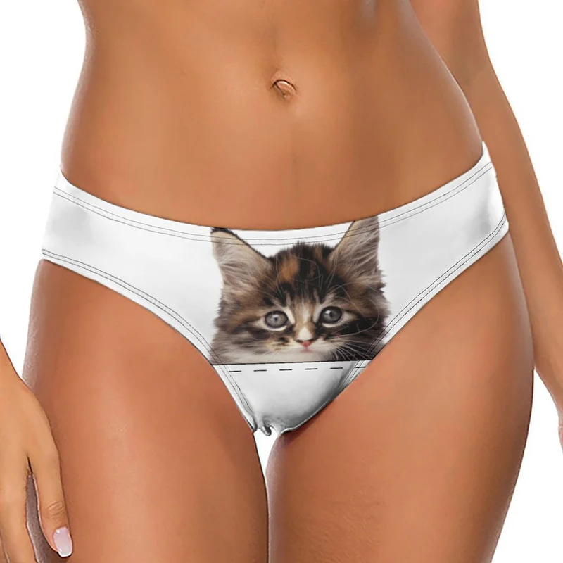 Tanga Femme Personnalisé Photo | String 100% Coton Cadeau Drôle